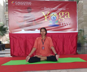 Galgotias celebrates International yoga day